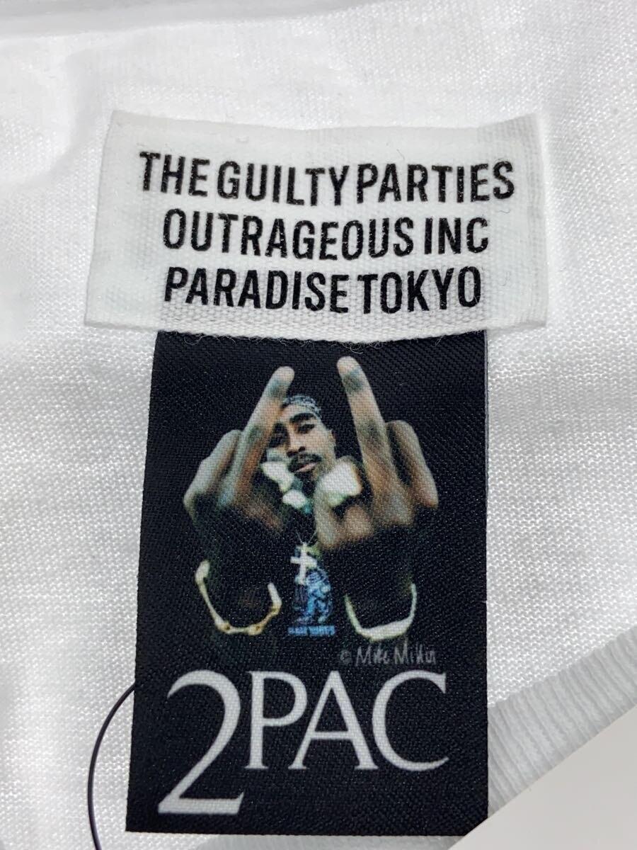 WACKO MARIA◆2PAC/Tシャツ/XL/コットン/WHT/プリント/白//_画像3