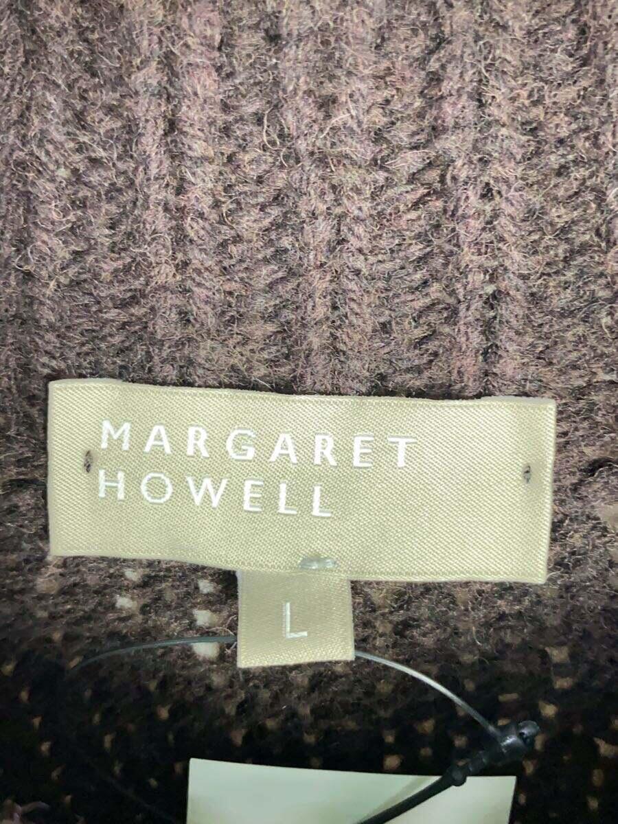 MARGARET HOWELL◆モックネックセーター/L/ウール/BRW/579-9260006//_画像3