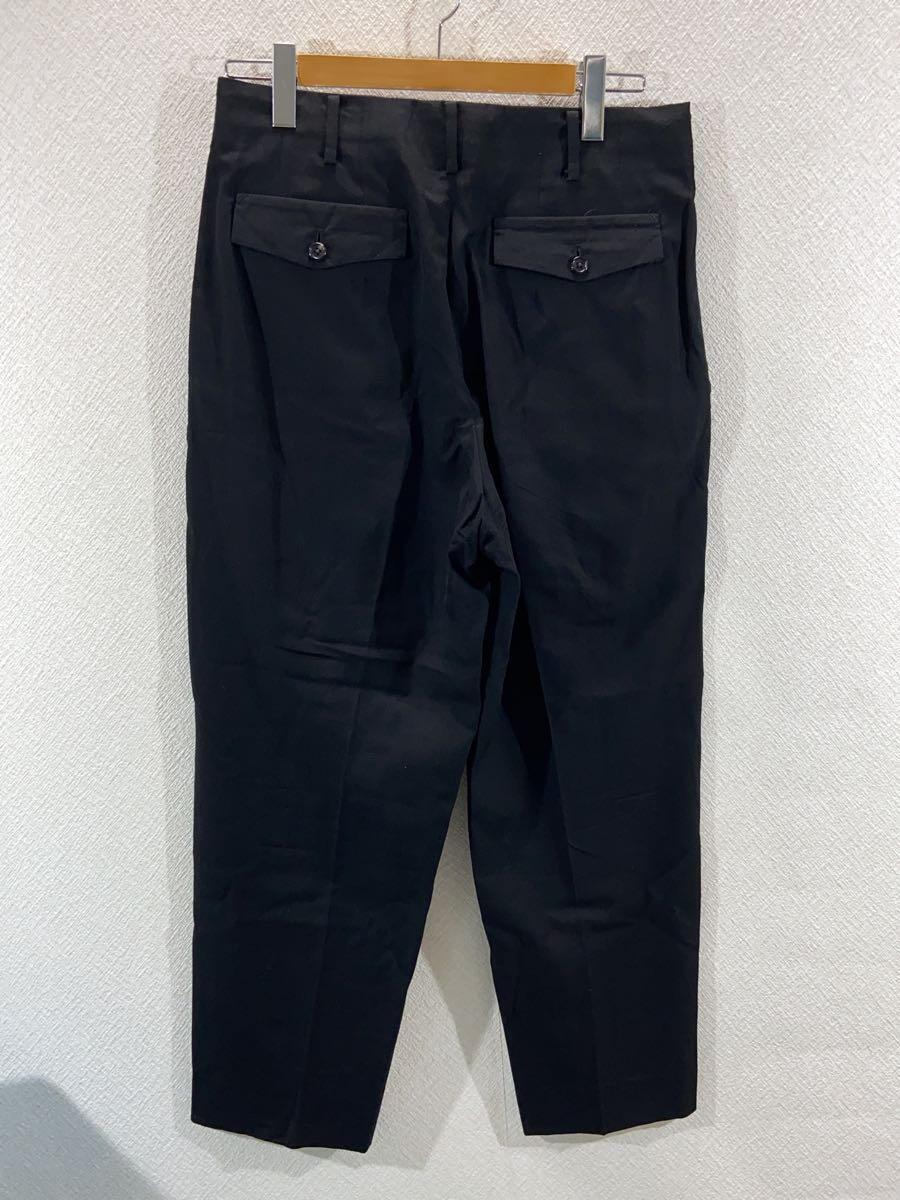 Yohji Yamamoto COSTUME D’HOMME◆スラックスパンツ/4/ウール/BLK/無地/HR-P83-151//_画像2