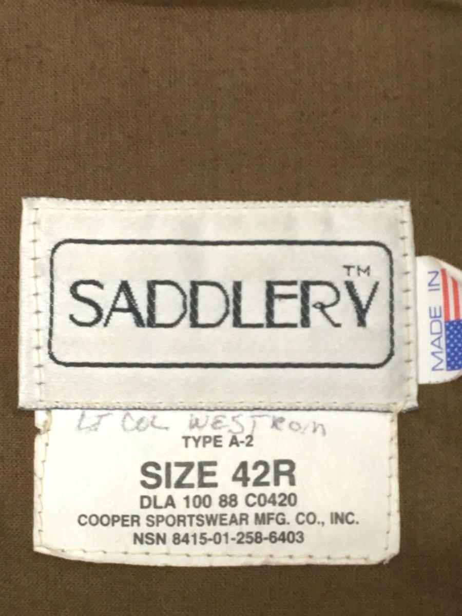 SADDLERY×COOPER SPORTS WEAR/フライトジャケット/42/牛革/EA-6796の画像3