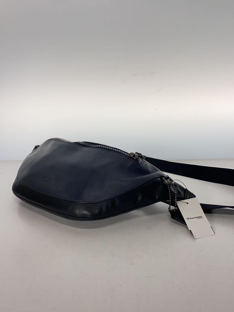 COACH* waist bag / leather /NVY/ plain /G1957-F79149