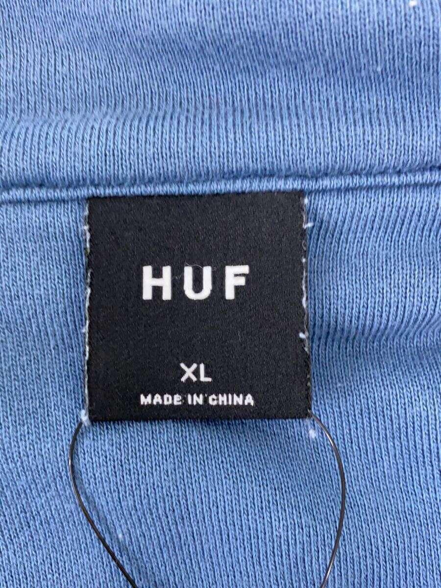 HUF◆スウェット/XL/コットン/BLU_画像3