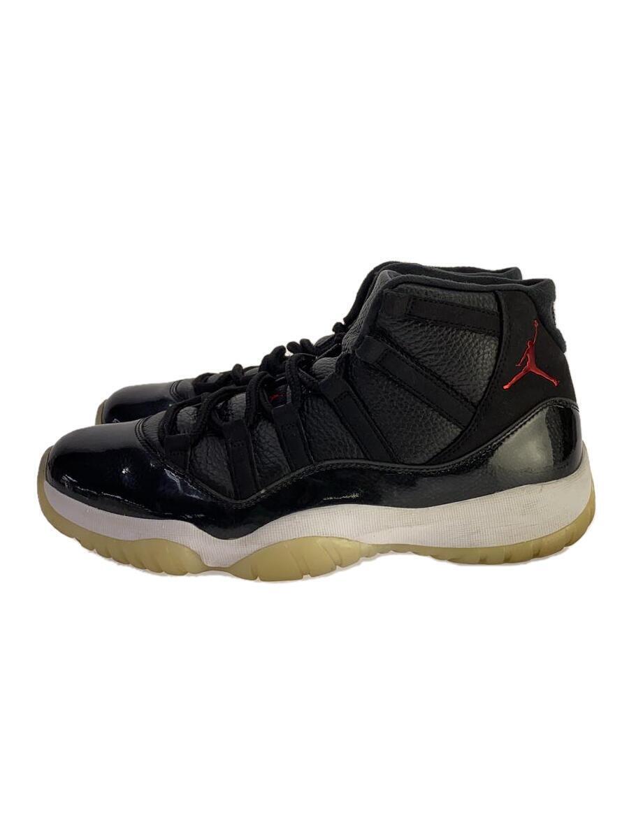 NIKE◆AIR JORDAN 11 RETRO/エアジョーダンレトロ/ブラック/378037-002/27.5cm/BLK_画像1