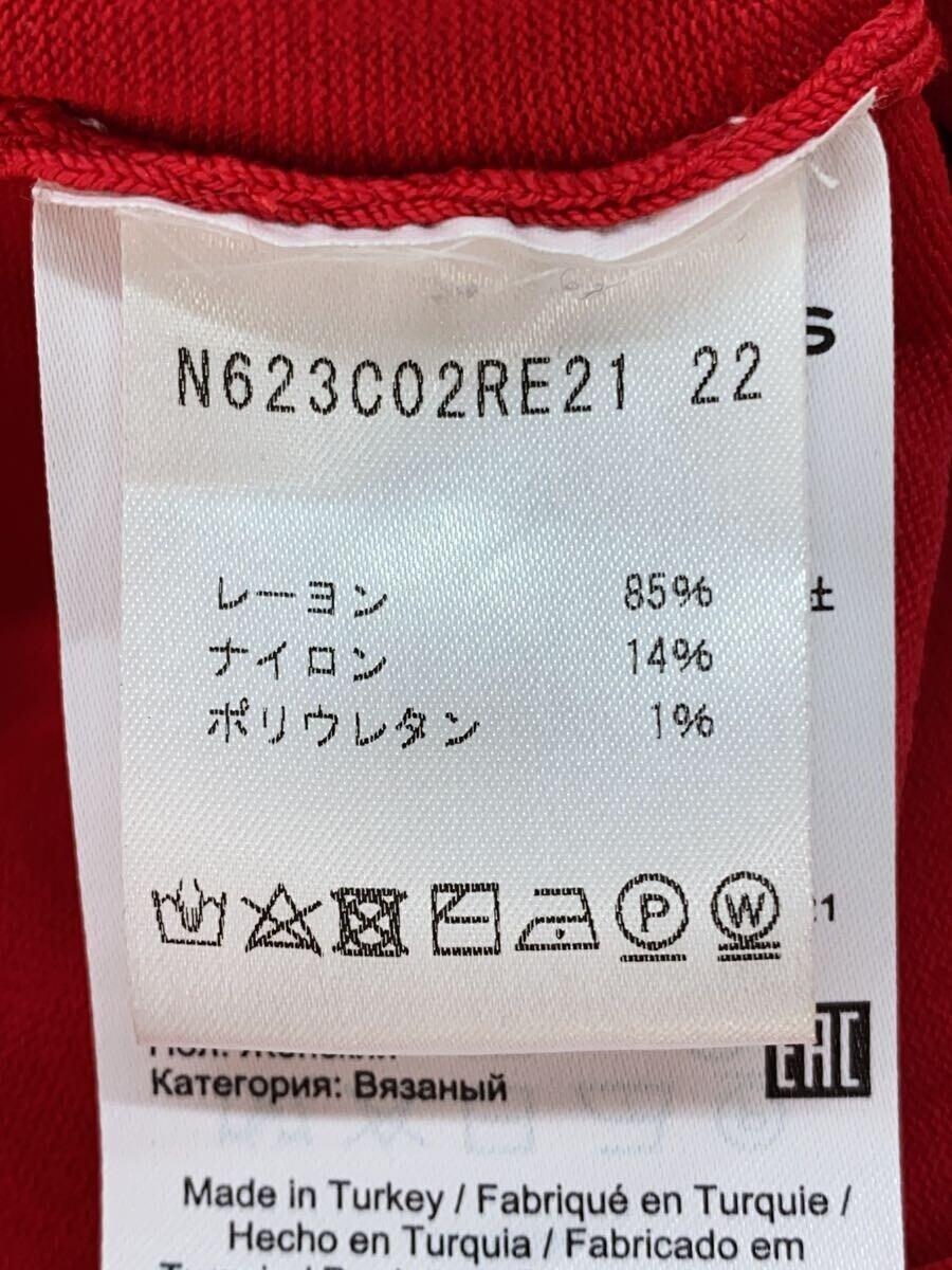 MARC JACOBS◆the croped cardigan/カーディガン(薄手)/S/レーヨン/RED/N623C02RE21_画像4