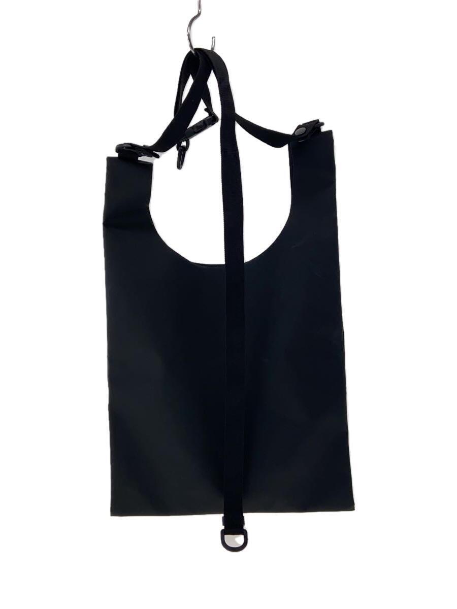 BAGJACK◆shoulder eco bag/ショルダーバッグ/PVC/BLK/トート_画像3