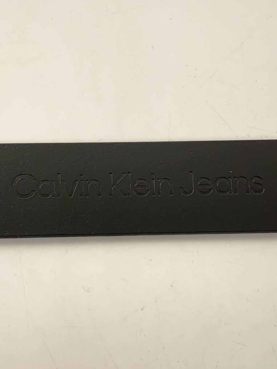 Calvin Klein◆ベルト/レザー/BLK/無地/メンズ_画像3