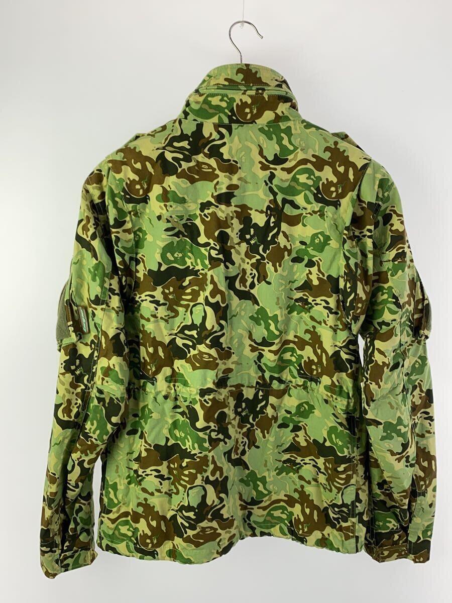 A BATHING APE◆フィールドジャケット/M/コットン/KHK/カモフラ_画像2