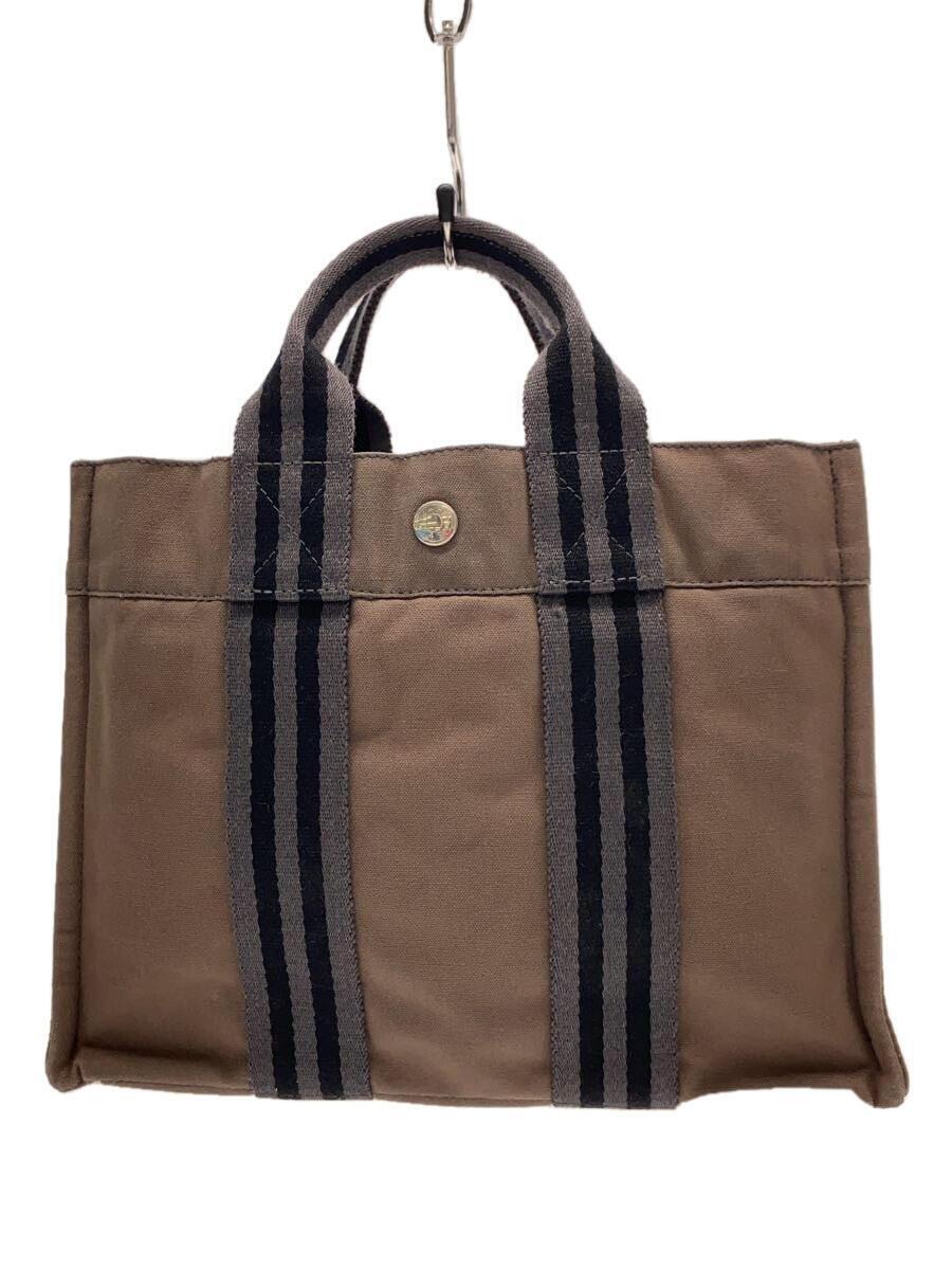 エルメス ハーバッグ キャンバストート HERMES◇エルメス/トートバッグ/キャンバス/BRW