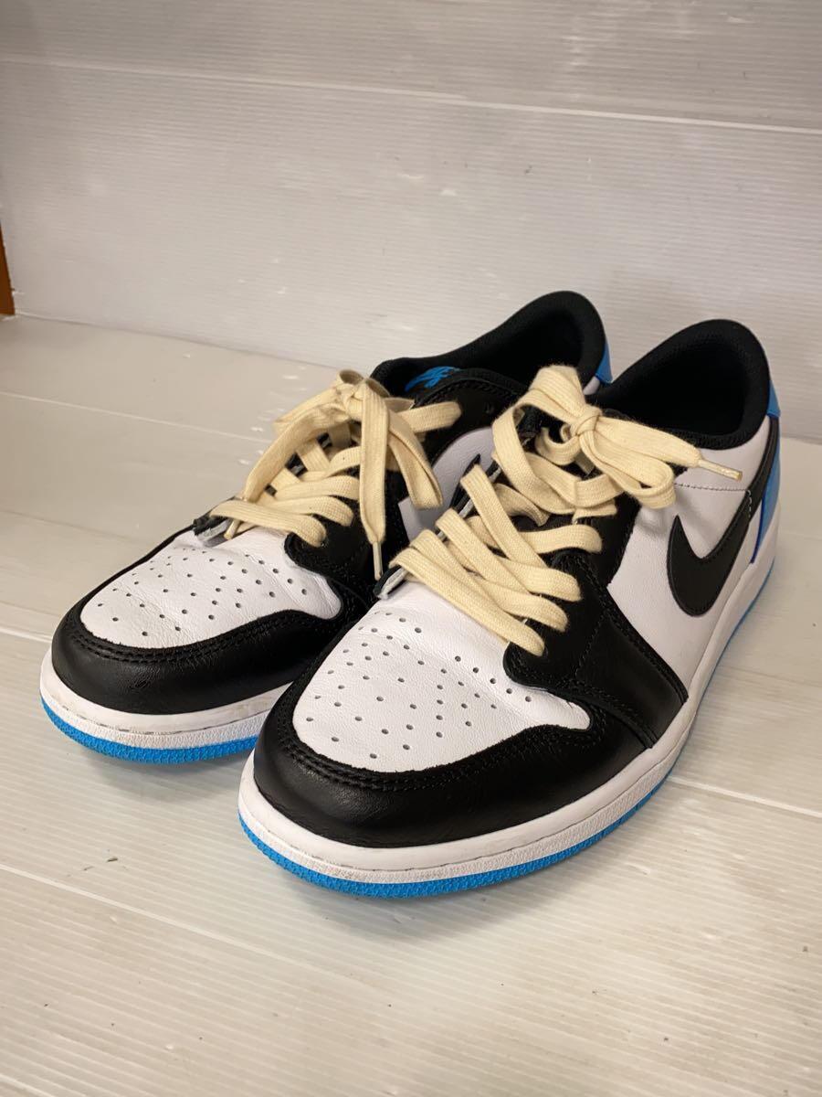 NIKE◆AIR JORDAN 1 LOW OG_エア ジョーダン 1 ロー OG/28.5cm/BLU/レザー_画像2