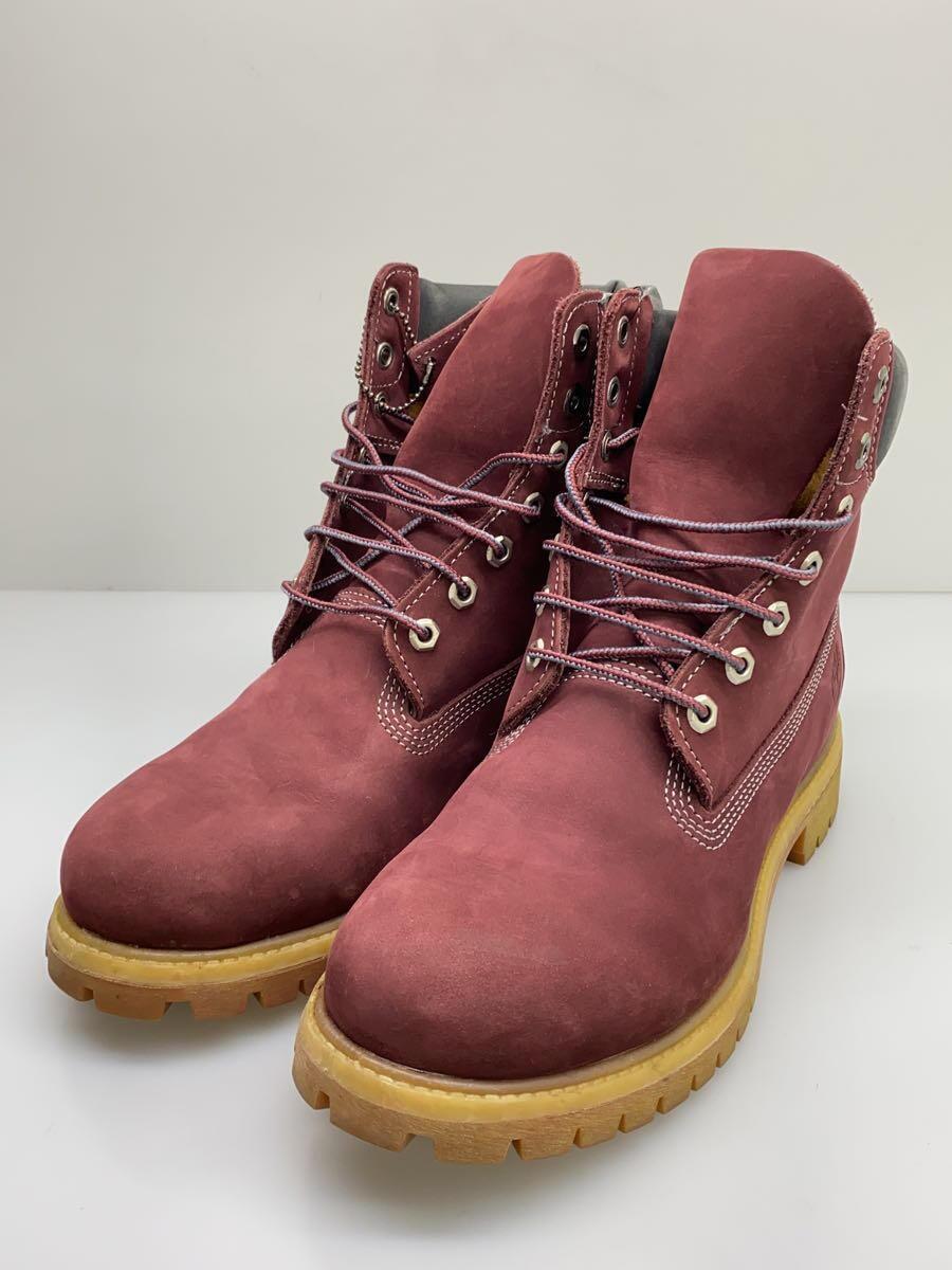 Timberland◆レースアップブーツ/US9.5/BRD/スウェード_画像2