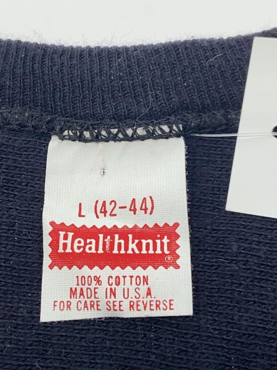 Healthknit◆Tシャツ/L/コットン/BLK_画像3