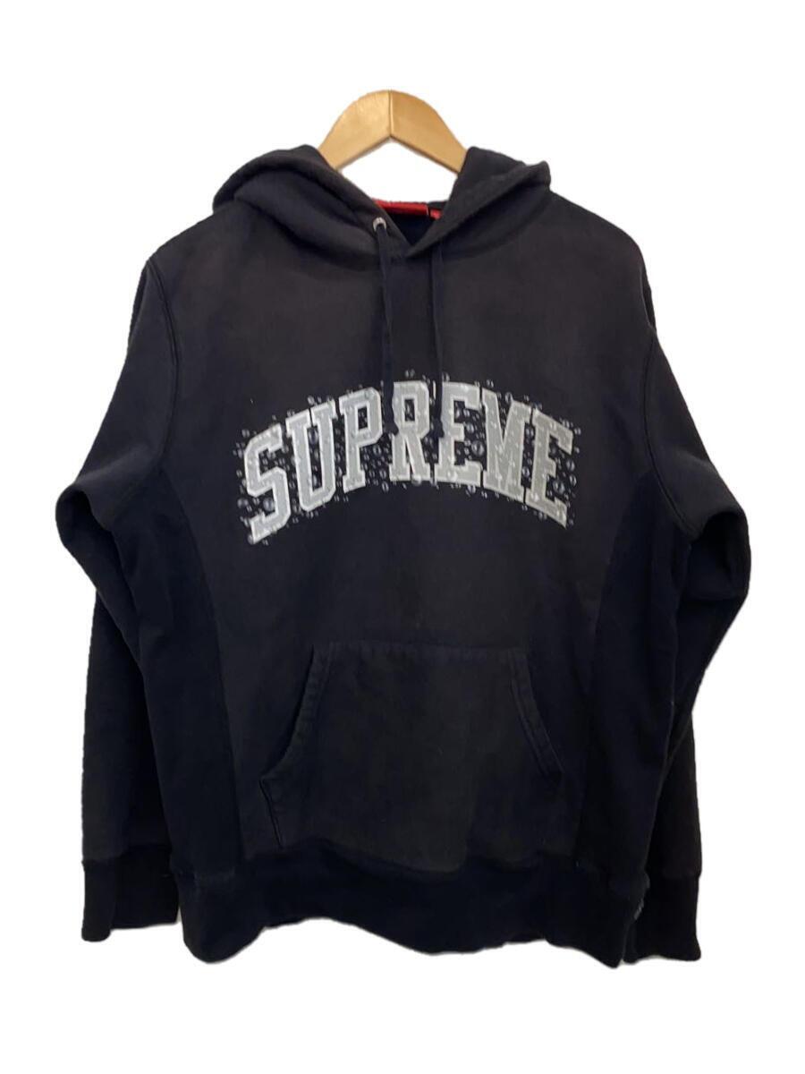 Supreme◆18AW/Water Arc Hooded Sweatshirt/パーカー/M/コットン/ブラック_画像1