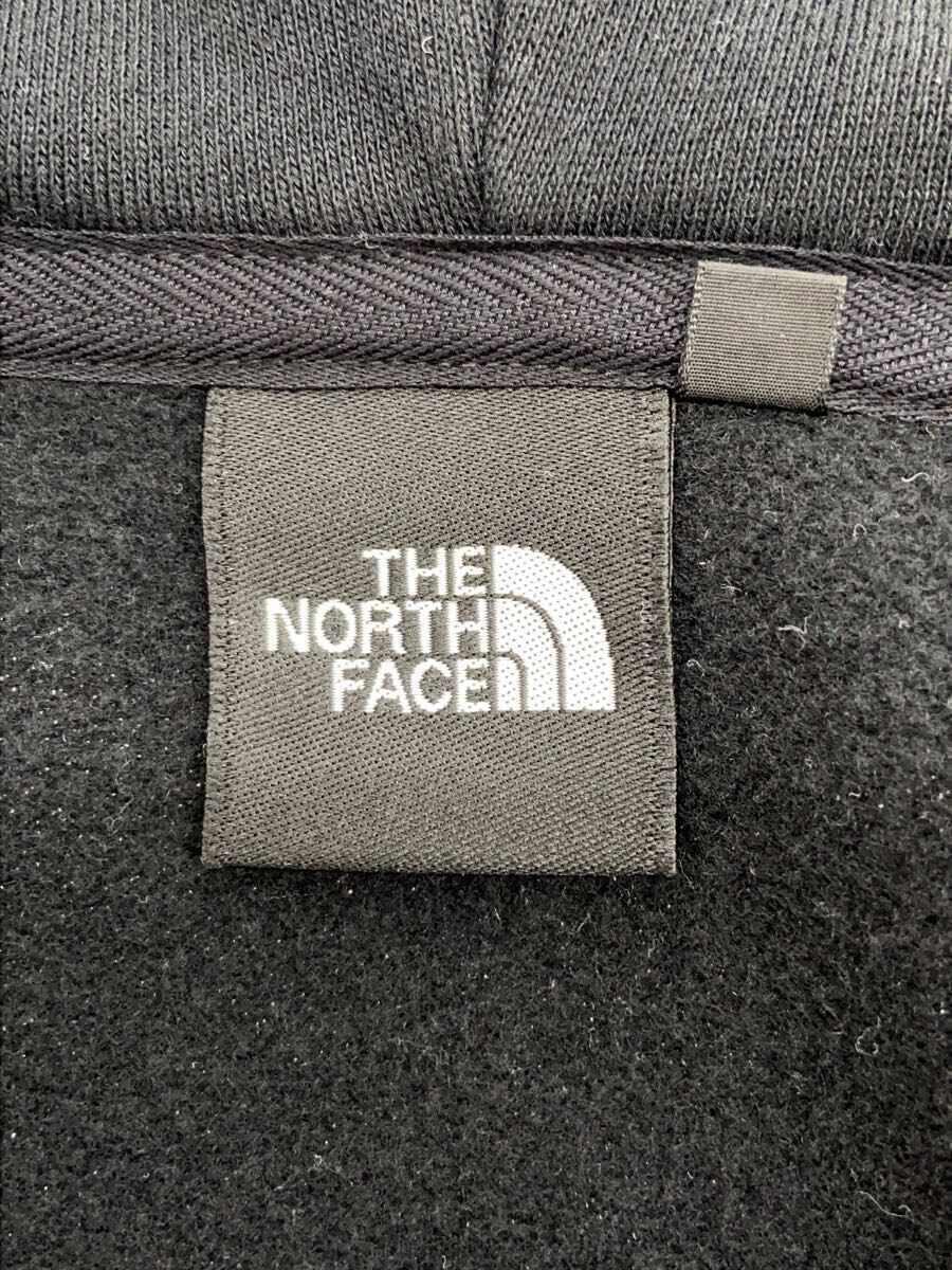 THE NORTH FACE◆ワンポイント/フルジップパーカー/S/コットン/BLK/無地_画像3