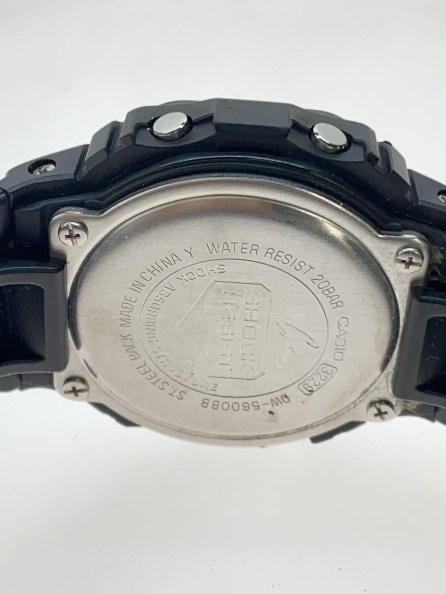 CASIO◆G-SHOCK/クォーツ腕時計/デジタル/ラバー/BLK/BLK/DW-5600BB_画像3