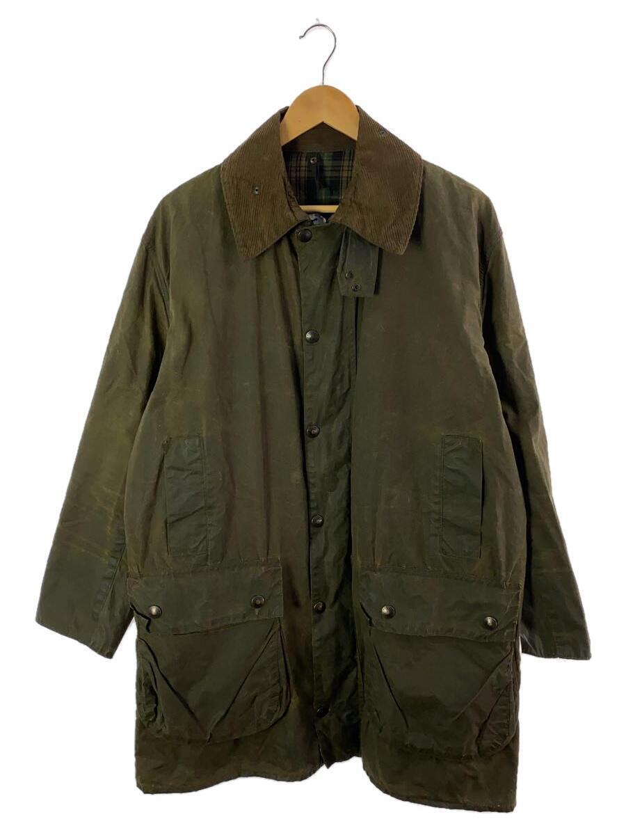 Barbour◆Vintage/80s/BORDER/ボーダー/2ワラント/オイルドジャケット/コート/SIZE:40/GRN_画像1