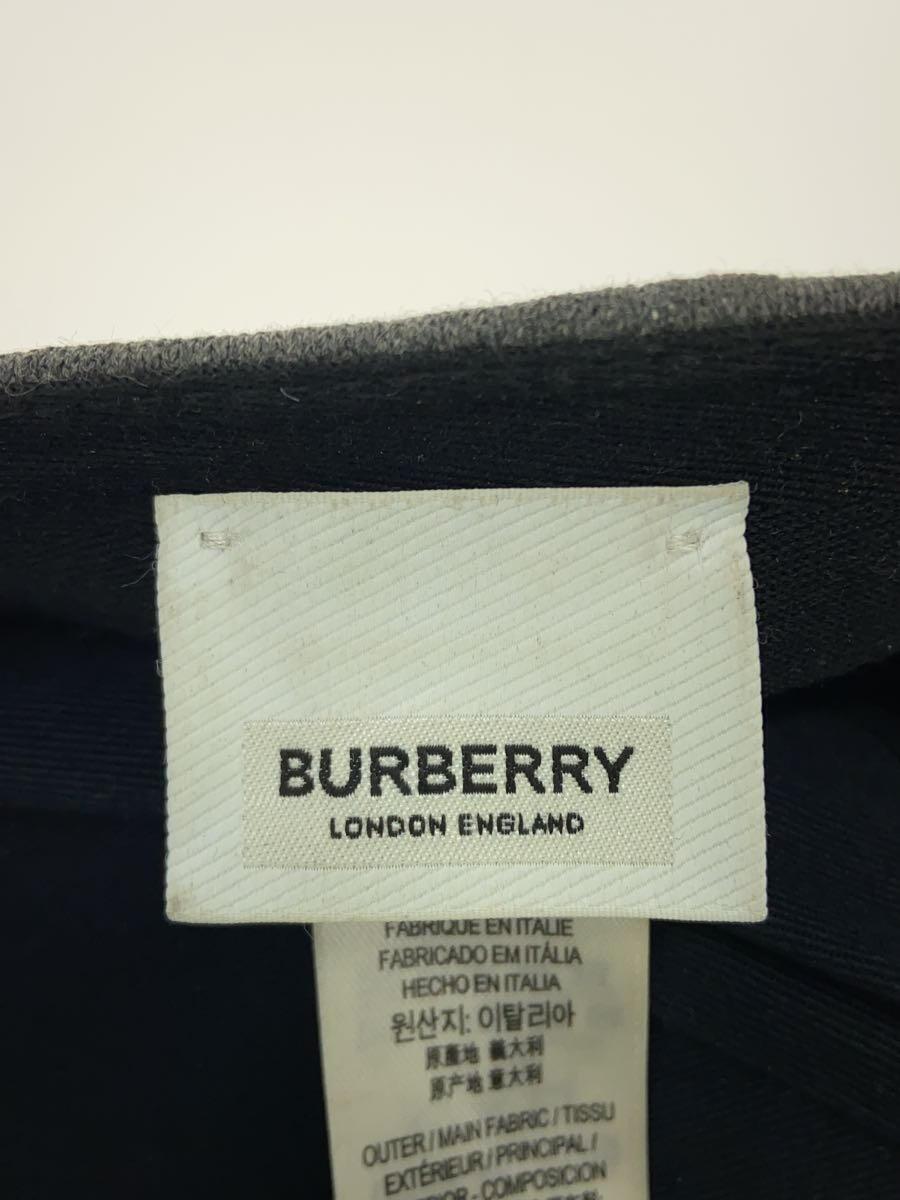 BURBERRY◆キャップ/L/コットン/GRY/無地/メンズ_画像5