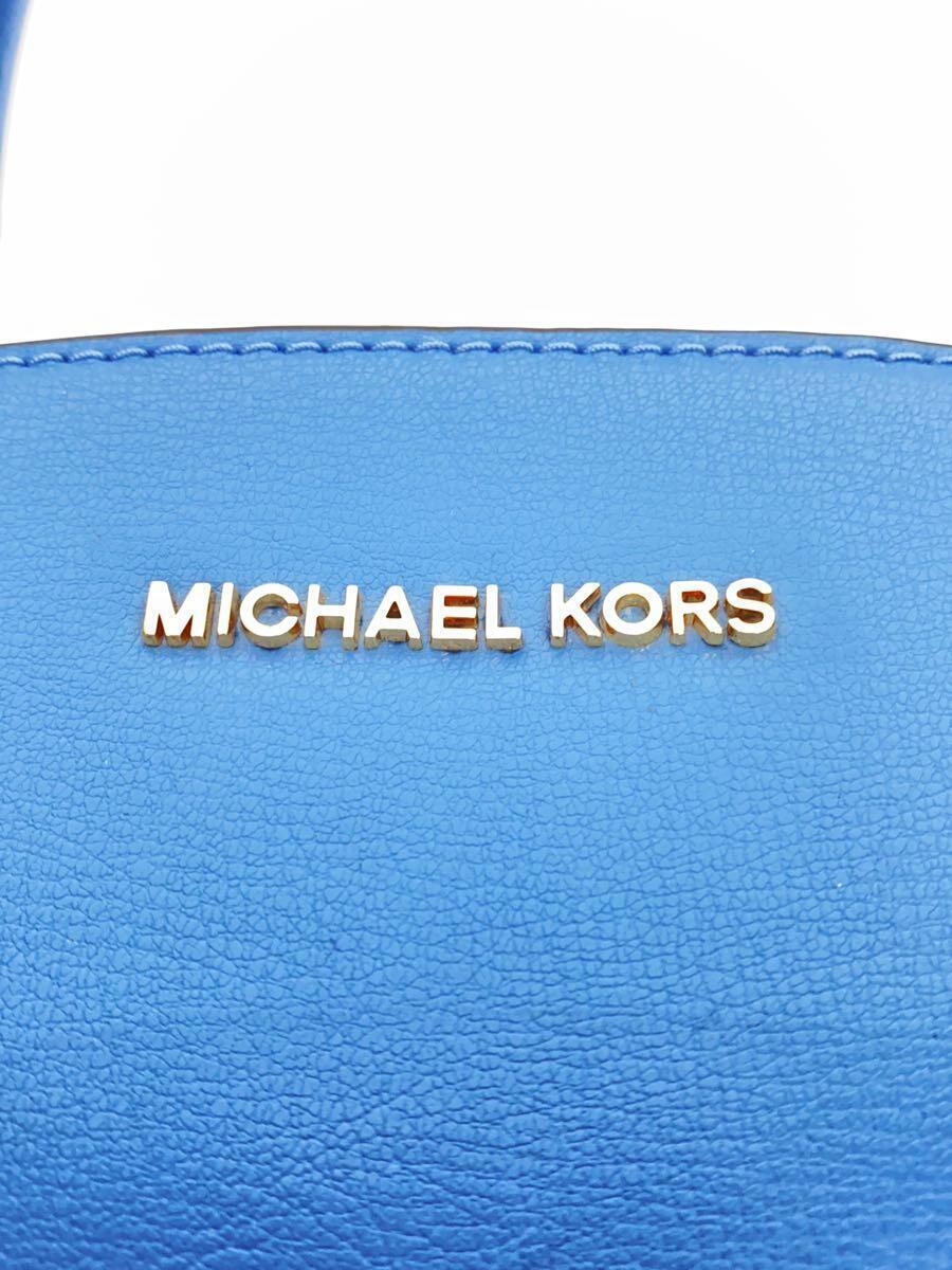 MICHAEL KORS◆ハンドバッグ/PVC/BLU/無地/35H7GE0S3T_画像5