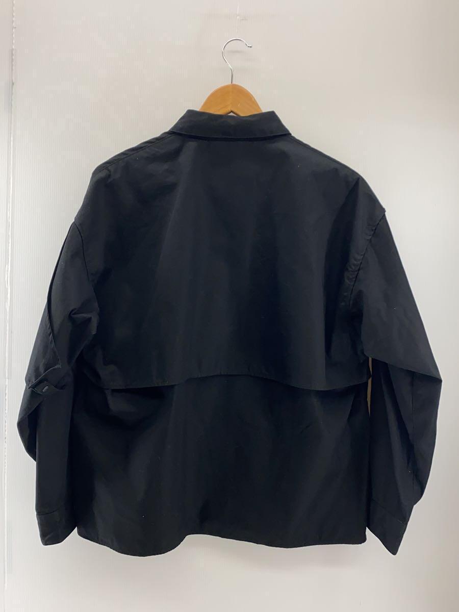 JieDa◆GABADINE FLAP SHIRT/長袖シャツ/1/コットン/BLK/jie-20w-sh07_画像2