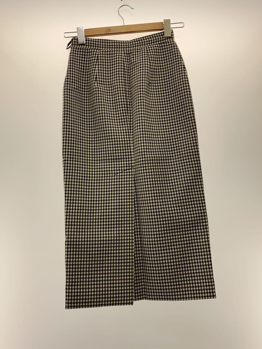MIU MIU◇スカート/38/ウール/WHT/ギンガムCK/M-302/miu miu MIU MIU◇スカート/38/ウール/WHT/ギンガムCK/M-302/miu miu