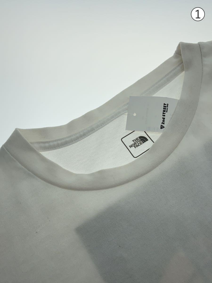 THE NORTH FACE◆S/S SQUARE LOGO TEE_ショートスリーブ スクエア ロゴ Tシャツ/XL/ポリエステル/WHT_画像6