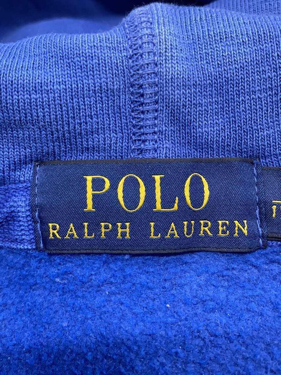 POLO RALPH LAUREN◆ジップパーカー/S/コットン/BLU/無地/kkws033971/状態考慮_画像3