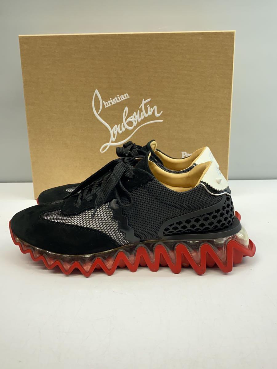 Christian Louboutin◆LOUBISHARK FLAT/ローカットスニーカー/40.5/BLK/3220165_画像1