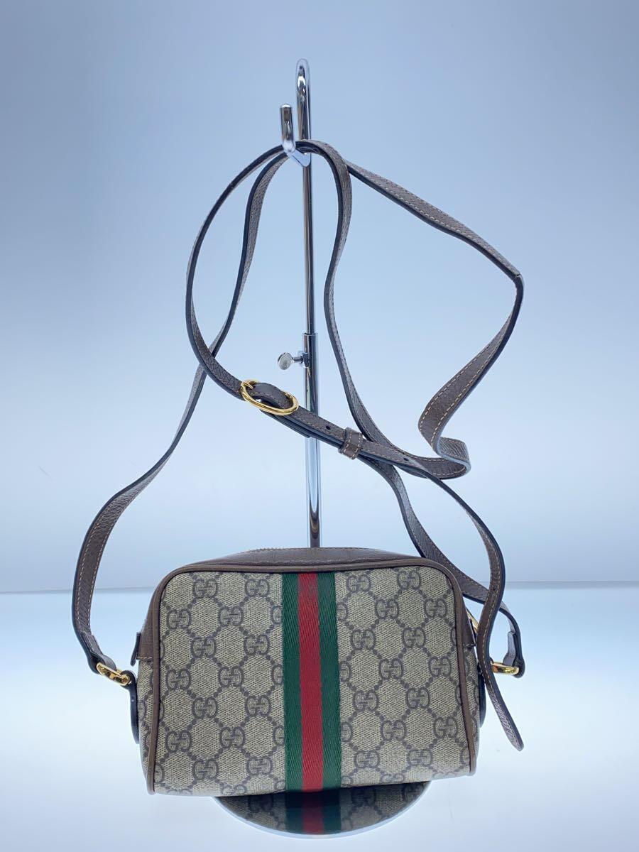 GUCCI◆517350/ショルダーバッグ/オフィディア/GGスプリーム/PVC/BEG/総柄/ロゴ_画像3