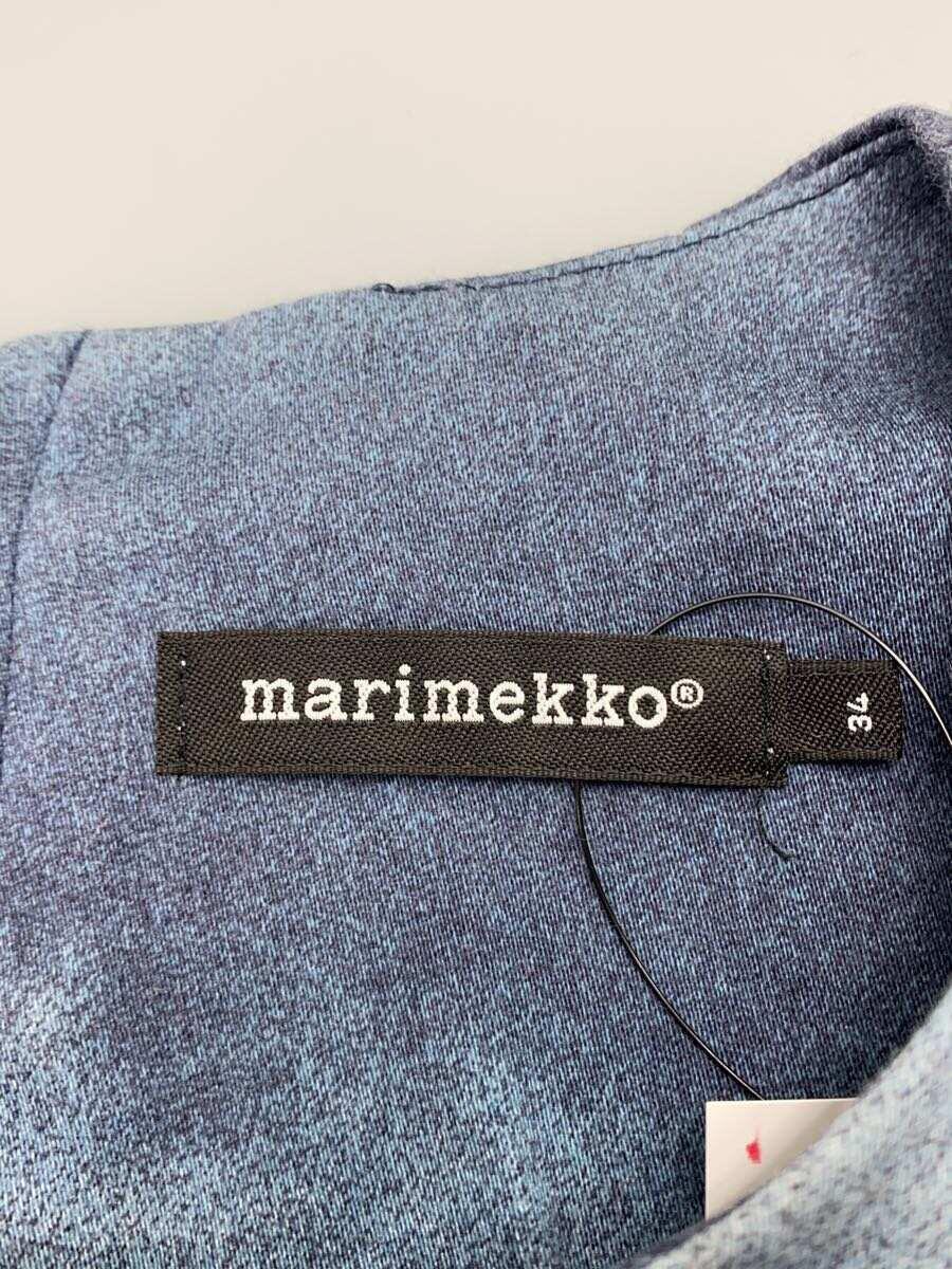 marimekko◆半袖カットソー/34/-/ブルー_画像3