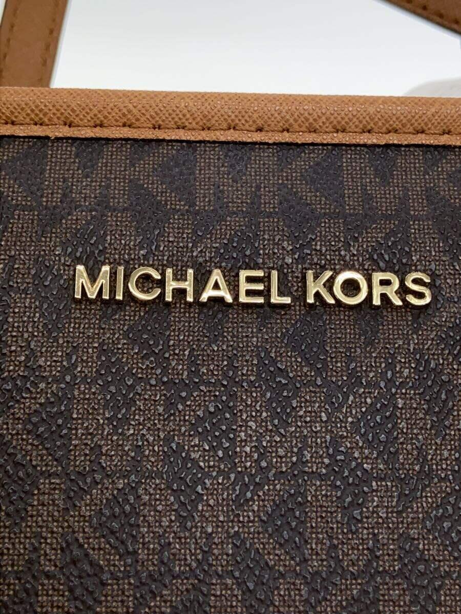 MICHAEL KORS◆ショルダーバッグ/PVC/BRW/総柄/35S9GTVT0B_画像5