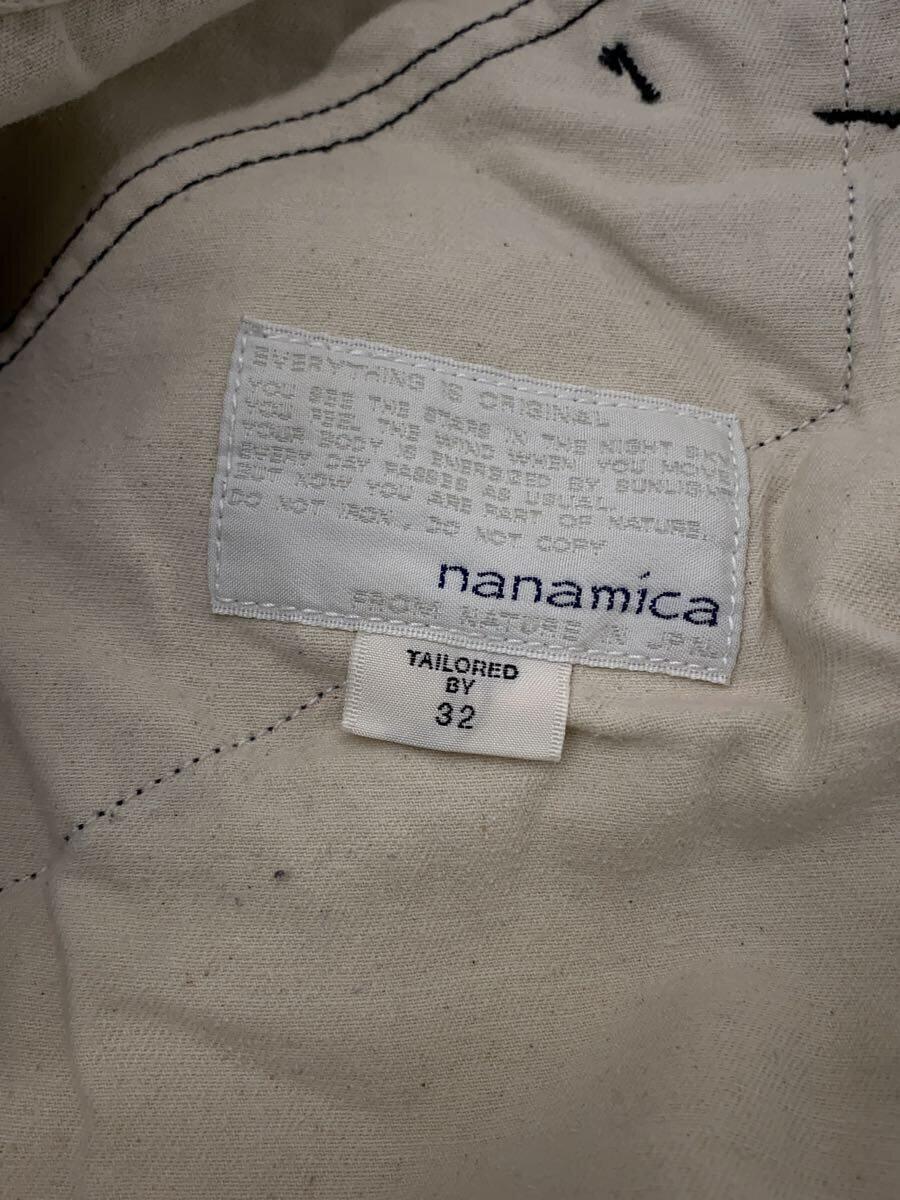 nanamica◆カーゴパンツ/22AW/Cargo Pants/リップストップ/32/コットン/ブラック/SUCS004_画像4