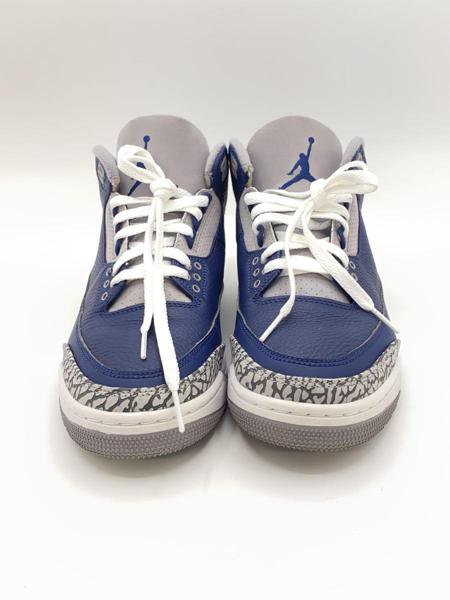 NIKE◆AIR JORDAN 3 RETRO_エアジョーダン 3 レトロ/26cm/NVY_画像8