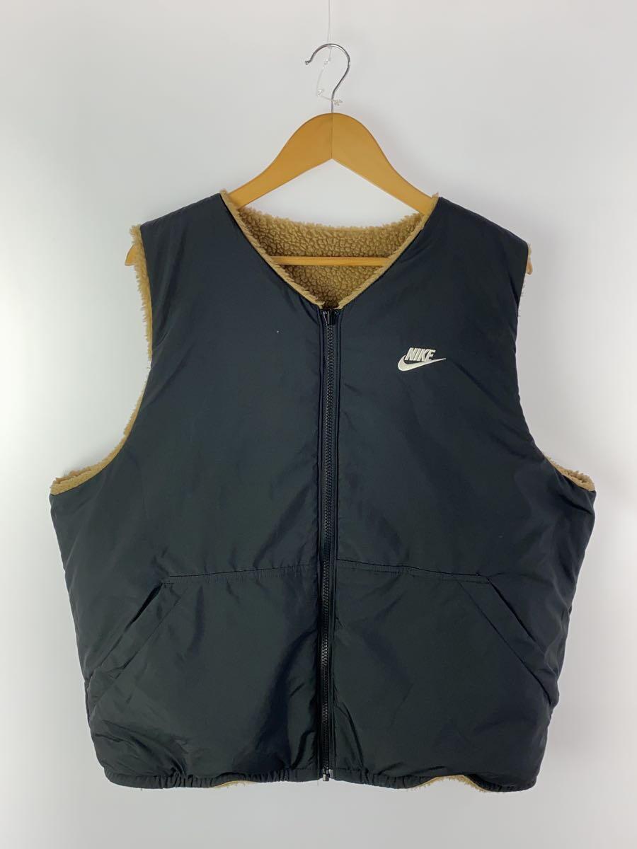 NIKE◆フリースベスト/XXL/ポリエステル/ブラウン/DQ4879-256/リバーシブル_画像5