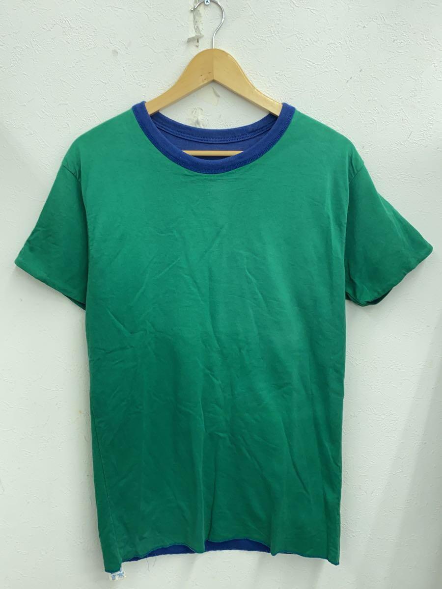 Champion◆Tシャツ/M/コットン/BLU/無地_画像5