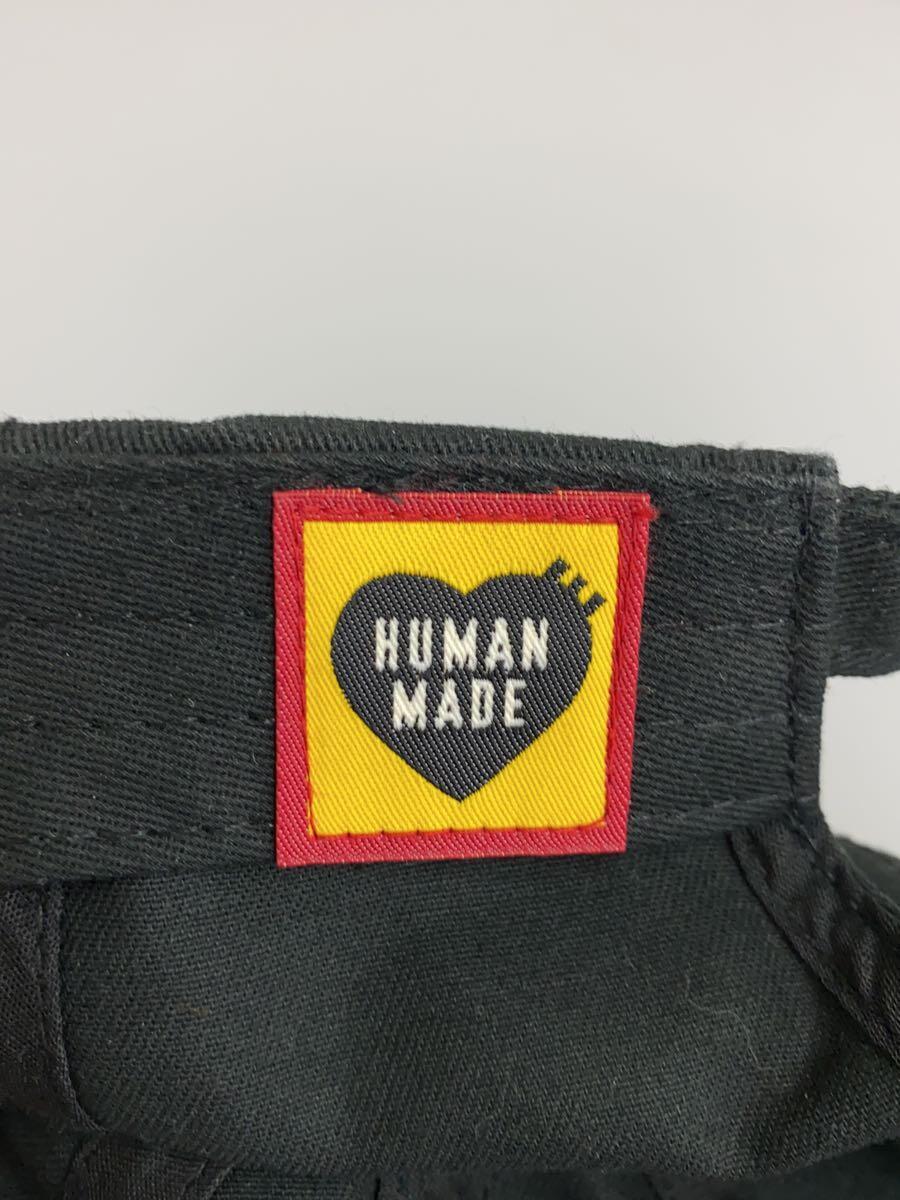 HUMAN MADE◆HUMAN MADE/キャップ/コットン/BLK/メンズ_画像5