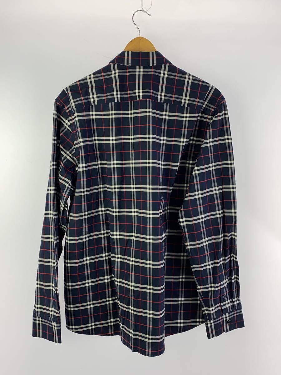 BURBERRY LONDON◆長袖シャツ/XL/コットン/NVY/チェック/8018640_画像2