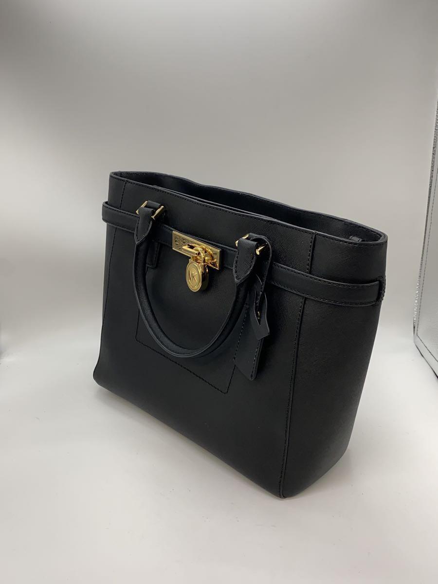 MICHAEL KORS◆ハンドバッグ/ショルダーバッグ/レザー/BLK/30F4GHMT9T/HAMILTON/2WAY_画像2