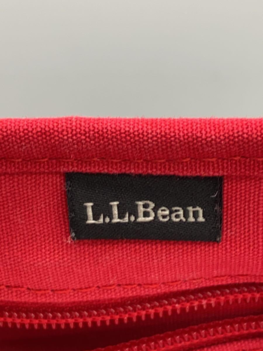 L.L.Bean◆イニシャルビーントートバッグ/キャンバス/RED/CNLP1351//_画像5