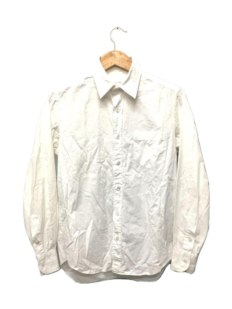 Porter Classic◆長袖シャツ/S/コットン/WHT/無地_画像1