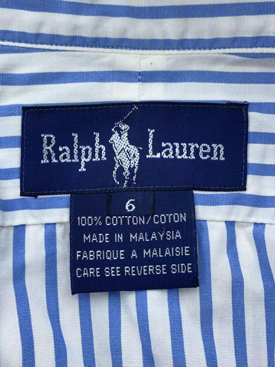 RALPH LAUREN◆長袖シャツ/6/コットン/IDG/ストライプ//_画像3