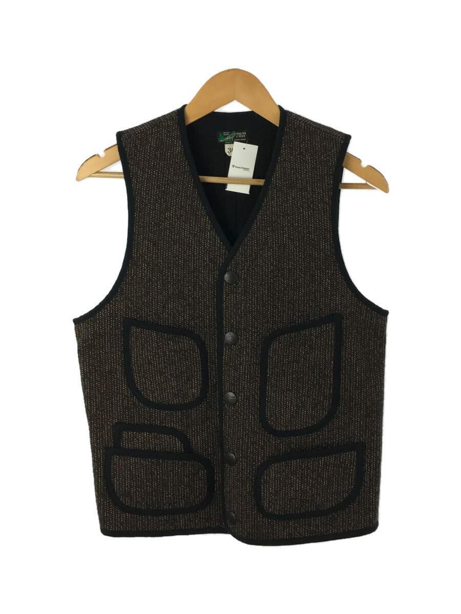 SUGAR CANE◆BEACH CLOTH VEST/ベスト/36/ウール/BRW/SC13702/ブラウン//_画像1