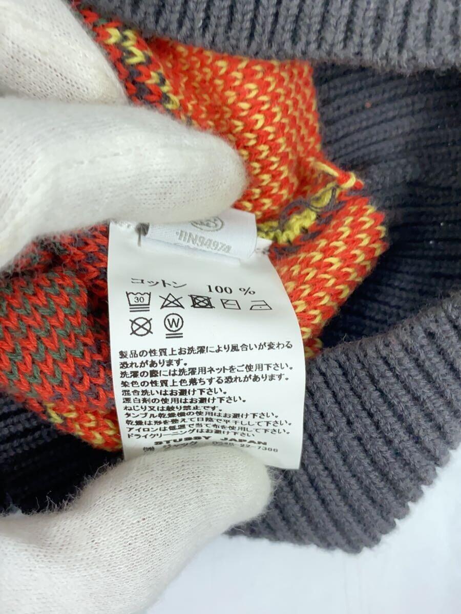 STUSSY◆Hayden Sweater Vest/ニットベスト(薄手)/M/コットン/マルチカラー//_画像5