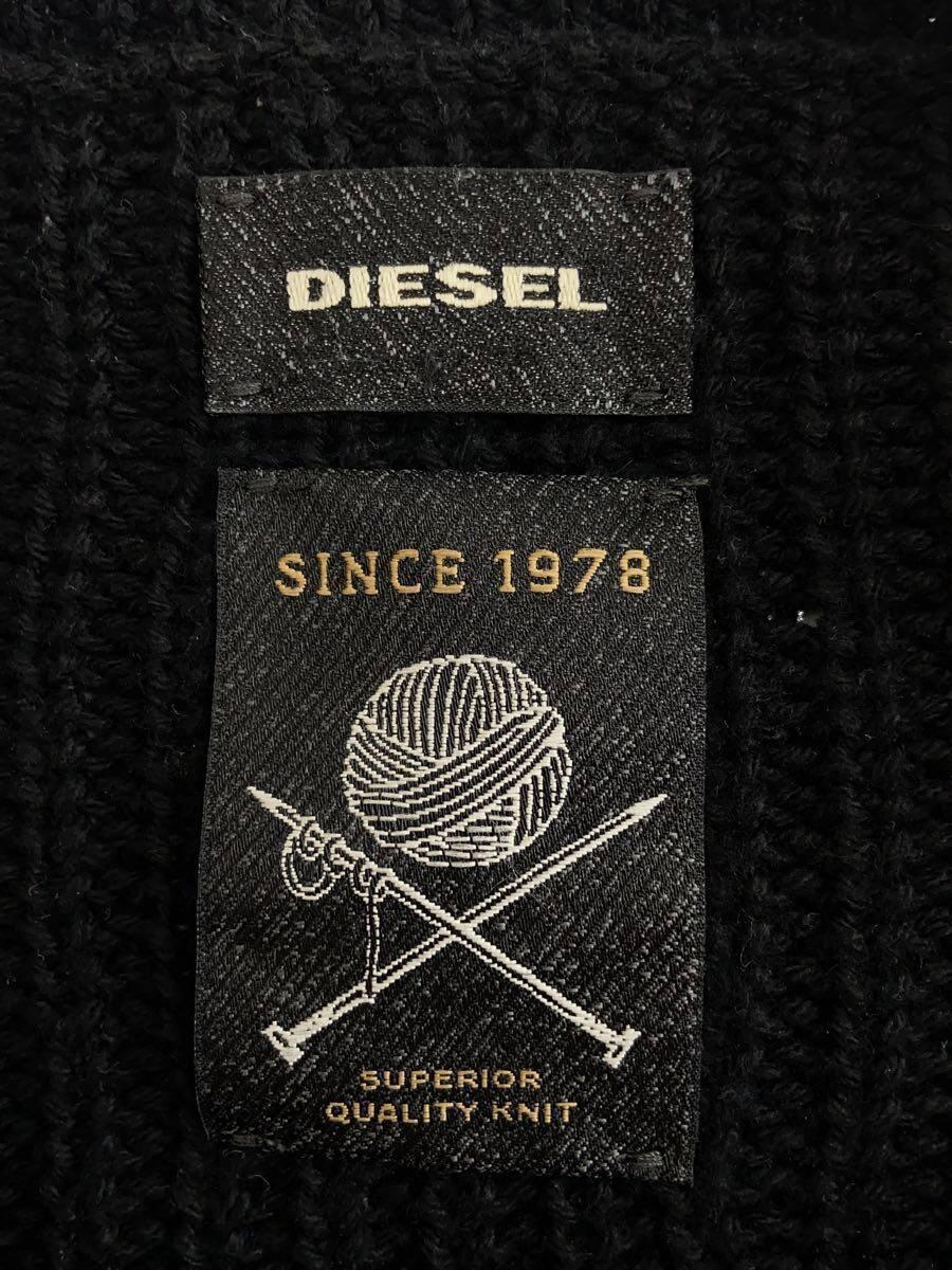 DIESEL◆セーター(厚手)/S/コットン/BLK/無地_画像3