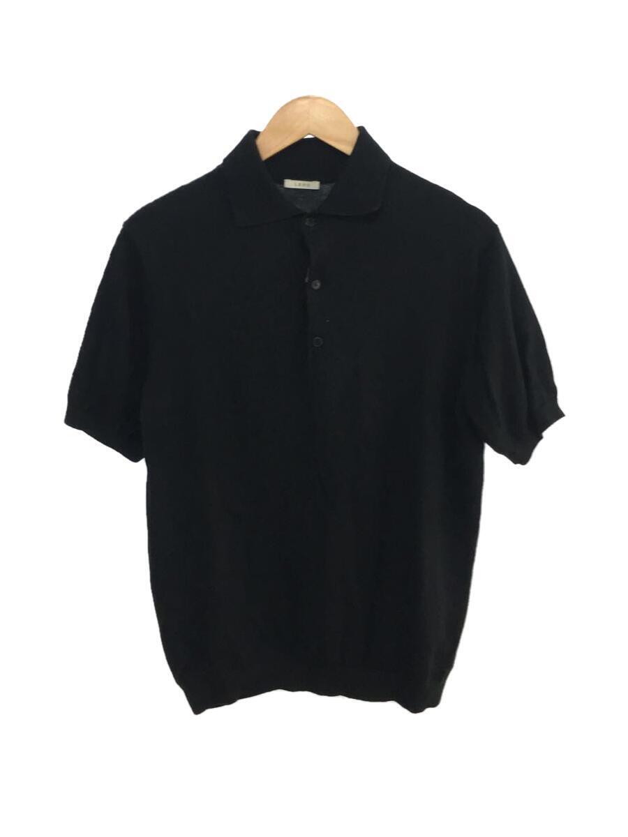 LENO* polo-shirt /COTTON SILK KNIT POLO/2/ cotton /BLK/L2001-K002//