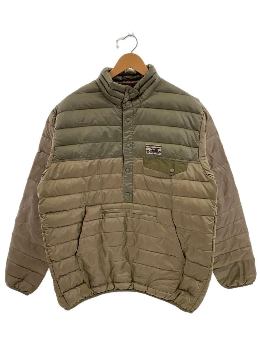 patagonia◆15AW/40周年限定/旧ロゴ復刻/ダウンスナップT/L/ナイロン/GRN/無地/27245//