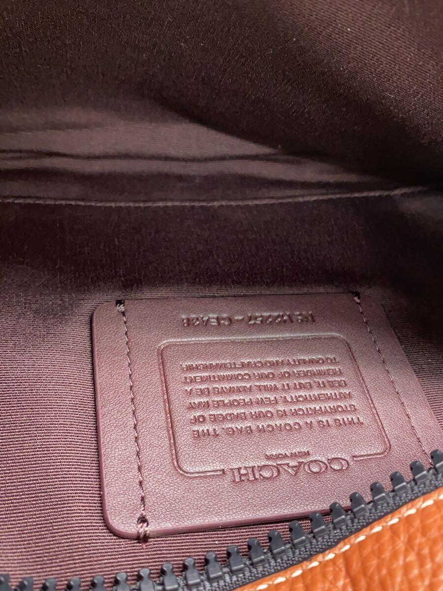 COACH*wa- Len belt bag * Coach motif / bag / leather / Brown /CE438