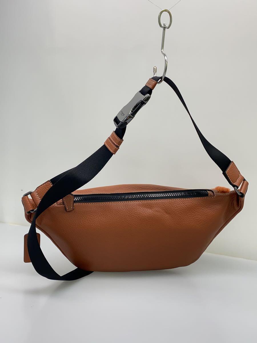 COACH*wa- Len belt bag * Coach motif / bag / leather / Brown /CE438