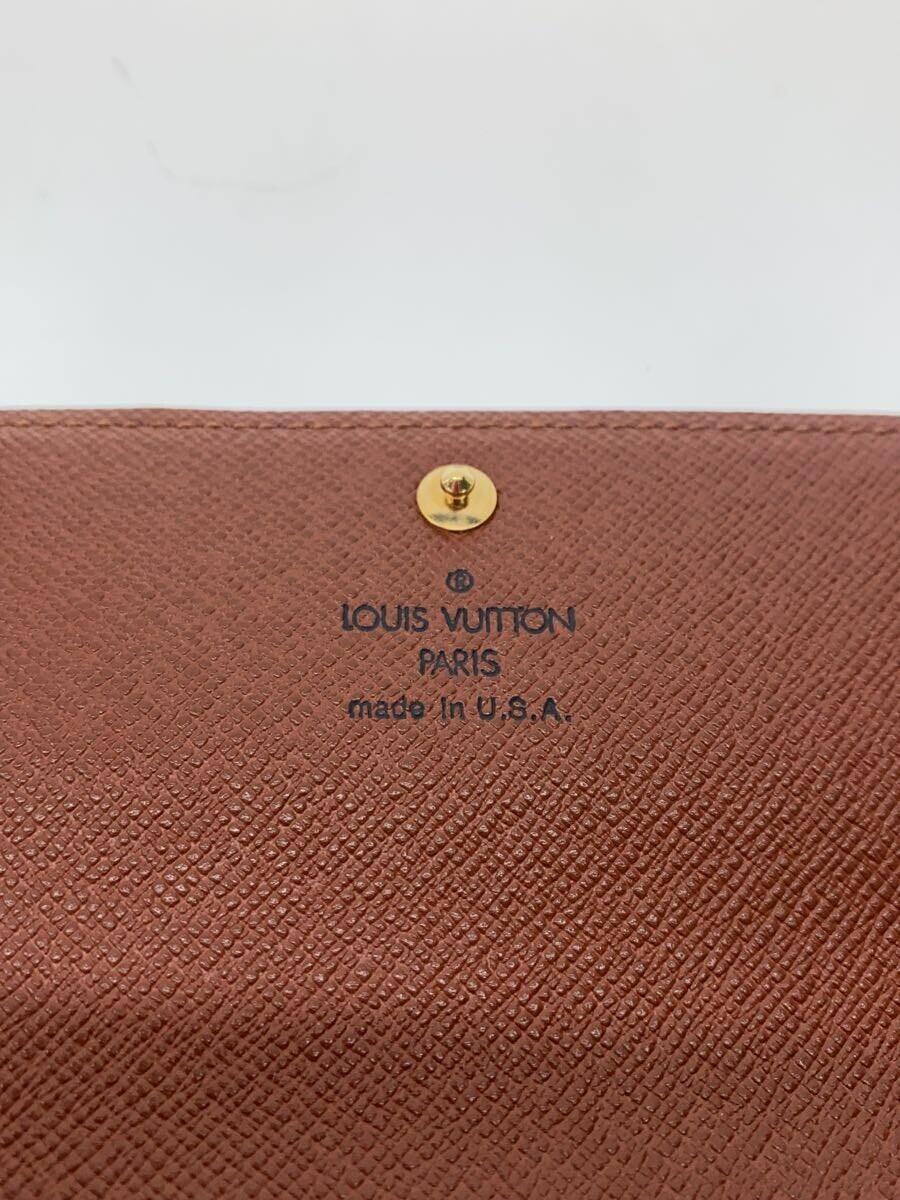 LOUIS VUITTON◆箱有/長財布[仕入]/PVC/ブラウン/モノグラム/レディース/M61725/ルイヴィトン_画像3