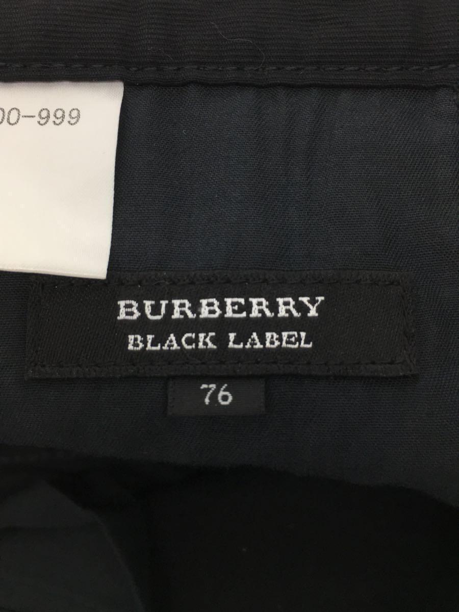 BURBERRY BLACK LABEL◆ボトム/76/-/BLK/無地/BMS00-999//_画像4