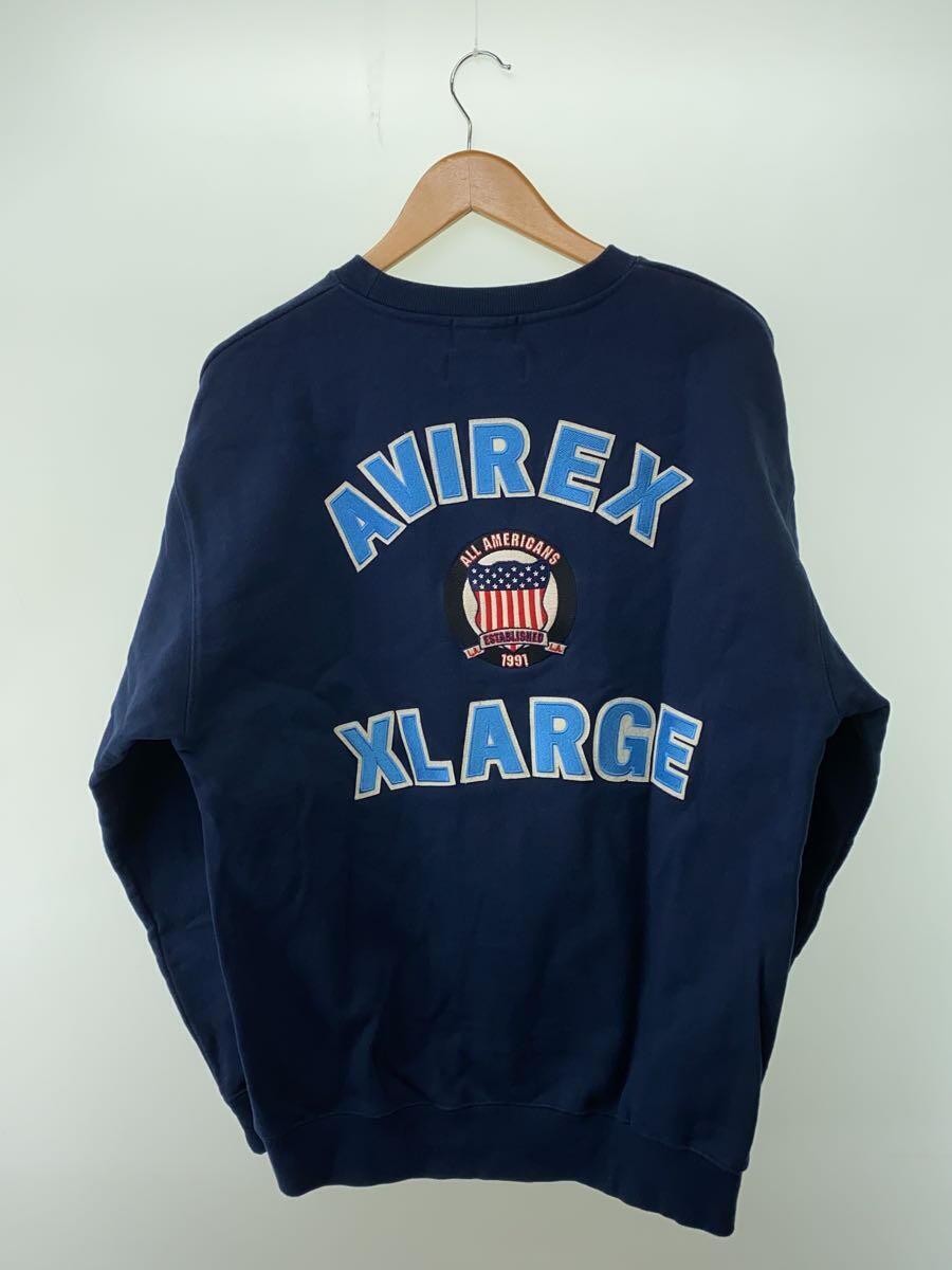 X-LARGE◆スウェット/L/コットン/NVY/101234012027/CREWNECK SWEAT/23AW_画像2