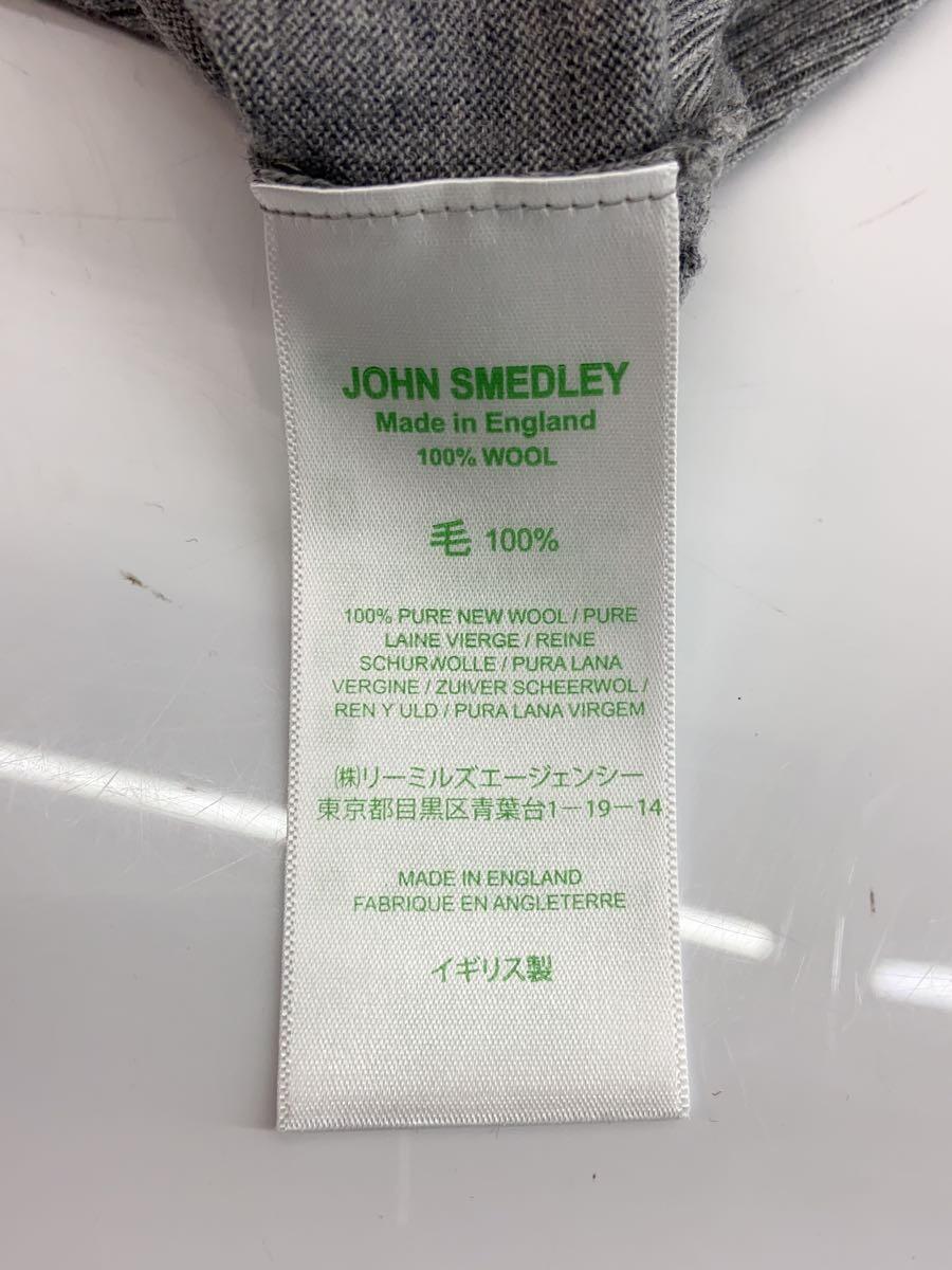 JOHN SMEDLEY◆セーター(薄手)/S/ウール/GRY/無地//_画像3